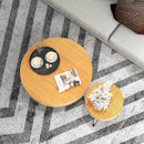 2 Set of Wooden Coffee Table with Metal Legs and Adjustable Foot Pads by LJGDeals