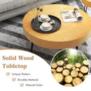 2 Set of Wooden Coffee Table with Metal Legs and Adjustable Foot Pads by LJGDeals