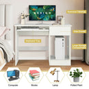 Wooden Computer Desk with CPU Stand by LJGDeals