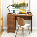 Wooden Computer Desk Workstation with 3 Drawers for Home and Office by LJGDeals