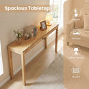 Wooden Console Table Modern Farmhouse Sofa Table with Thickened Top by DirectDeals