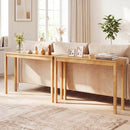 Wooden Console Table Modern Farmhouse Sofa Table with Thickened Top by LJGDeals
