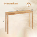 Wooden Console Table Modern Farmhouse Sofa Table with Thickened Top by LJGDeals