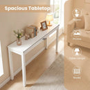 Wooden Console Table Modern Farmhouse Sofa Table with Thickened Top by LJGDeals
