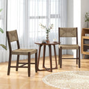 Wooden Dining Chair Set of 2 for Kitchen Dining Room-Brown by LJGDeals