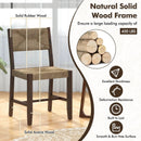 Wooden Dining Chair Set of 2 for Kitchen Dining Room-Brown by LJGDeals