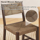 Wooden Dining Chair Set of 2 for Kitchen Dining Room-Brown by LJGDeals