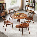 Wooden Dining Chair Set of 2 with High Spindle Back and Wide Seat by LJGDeals