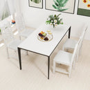 Wooden Dining Chair Set of 2 Solid Rubber Wood Kitchen Chairs by LJGDeals