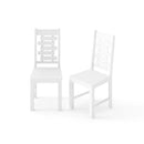 Wooden Dining Chair Set of 2 Solid Rubber Wood Kitchen Chairs by LJGDeals
