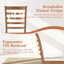 Wooden Dining Chair Set of 2 Modern Upholstered Kitchen Chair-Beige by LJGDeals