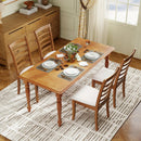 Wooden Dining Chair Set of 2 Modern Upholstered Kitchen Chair-Beige by LJGDeals
