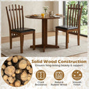 Dining Chairs Set of 4 with Spindle Back and PU Leather Seat by LJGDeals