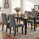 Wooden Dining Chairs Set of 4 with Bent Wood Legs by LJGDeals