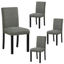 Wooden Dining Chairs Set of 4 with Bent Wood Legs by LJGDeals