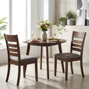 Wooden Dining Chairs Set of 4 Upholstered Kitchen Chairs with Rubber Wood Frame by LJGDeals