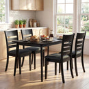 Wooden Dining Chairs Set of 2 Upholstered Kitchen Chairs with Rubber Wood Frame by LJGDeals