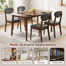Dining Chairs Set of 4 with Padded Seats and Backrest