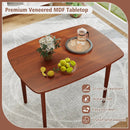 Wooden Dining Table for 2-4 People Kitchen Table with Rubber Wood Legs-Walnut by LJGDeals