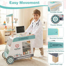 Wooden Doctor Playset for Kids Pretend Play Doctor Kit with Cart Gift for Toddlers Boys Girls Aged 3+ by LJGDeals