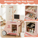 Wooden Doctor Playset for Kids Pretend Play Doctor Kit with Cart Gift for Toddlers Boys Girls Aged 3+ by LJGDeals