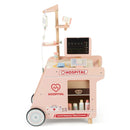Wooden Doctor Playset for Kids Pretend Play Doctor Kit with Cart Gift for Toddlers Boys Girls Aged 3+ by LJGDeals