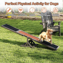 Wooden Dog Agility Seesaw Dog Outdoor Run Game Toy for Obstacle Courses by LJGDeals