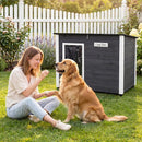 Wooden Dog House Outdoor with Openable Roof - Large by LJGDeals