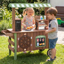 Wooden Grocery Store Playset with Wheels for Kids by DirectDeals