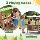 Wooden Grocery Store Playset with Wheels for Kids by LJGDeals