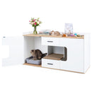 Cat House Cabinet with Litter Box Storage and Drawers by LJGDeals