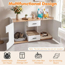 Cat House Cabinet with Litter Box Storage and Drawers by LJGDeals
