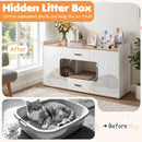 Cat House Cabinet with Litter Box Storage and Drawers by LJGDeals