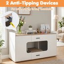 Cat House Cabinet with Litter Box Storage and Drawers by DirectDeals
