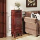 Wooden Jewelry Armoire Cabinet Storage Chest with Drawers and Swing Doors by LJGDeals