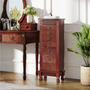 Wooden Jewelry Armoire Cabinet Storage Chest with Drawers and Swing Doors by LJGDeals