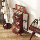 Wooden Jewelry Armoire Cabinet Storage Chest with Drawers and Swing Doors by LJGDeals