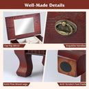 Wooden Jewelry Armoire Cabinet Storage Chest with Drawers and Swing Doors by LJGDeals