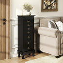 Wooden Jewelry Armoire Cabinet Storage Chest with Drawers and Swing Doors by LJGDeals