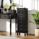 Wooden Jewelry Armoire Cabinet Storage Chest with Drawers and Swing Doors by LJGDeals