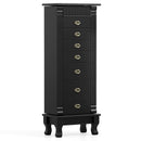 Wooden Jewelry Armoire Cabinet Storage Chest with Drawers and Swing Doors by LJGDeals