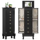 Wooden Jewelry Armoire Cabinet Storage Chest with Drawers and Swing Doors by LJGDeals