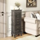 Wooden Jewelry Armoire Cabinet Storage Chest with Drawers and Swing Doors by LJGDeals