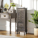 Wooden Jewelry Armoire Cabinet Storage Chest with Drawers and Swing Doors by LJGDeals