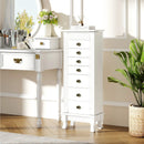 Wooden Jewelry Armoire Cabinet Storage Chest with Drawers and Swing Doors by LJGDeals