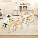 5-in-1 Wooden Kids Climber Toys with Triangle Arch Ramp by LJGDeals