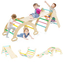 5-in-1 Wooden Kids Climber Toys with Triangle Arch Ramp by LJGDeals