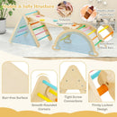 5-in-1 Wooden Kids Climber Toys with Triangle Arch Ramp by LJGDeals