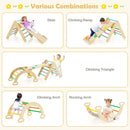 5-in-1 Wooden Kids Climber Toys with Triangle Arch Ramp by LJGDeals