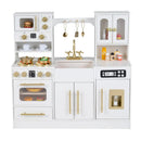 Wooden Kids Kitchen Playset with Realistic Lights and Sounds by DirectDeals